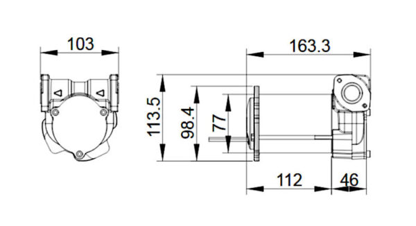 Pompa do oleju napędowego BP3000 INLINE 12 V