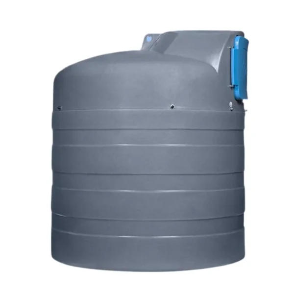 Zbiornik na AdBlue Swimer Blue Tank Eco-Line ELDPS 2500 l w widoku bocznym z przeciwnej strony, z zamkniętą szafką