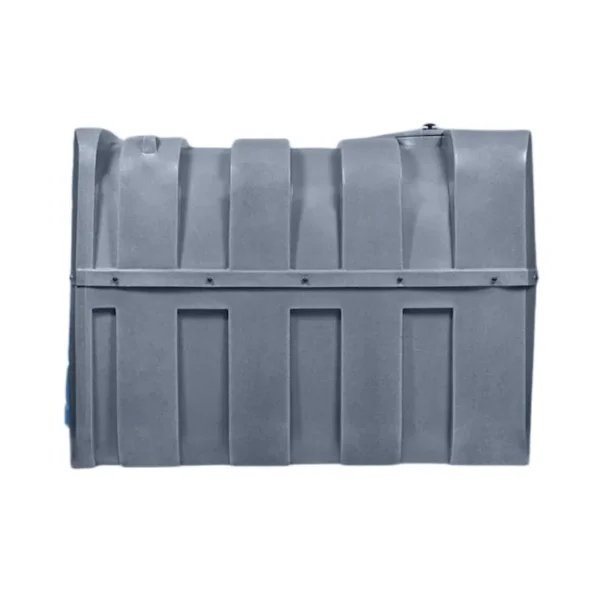 Widok boczny zbiornika na AdBlue Swimer Blue Tank Comfort-Line 2500 l z widocznym korkiem odpowietrznika na górnej krawędzi