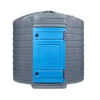 Zbiornik na AdBlue 7500 l Swimer Blue Tank Comfort-Line FUDPS od frontu, z zamkniętą niebieską szafą dystrybucyjną