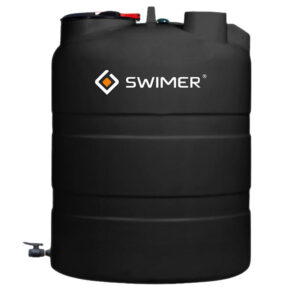Naziemny zbiornik na deszczówkę Swimer Eco-Line 1500l w kolorze czarnym
